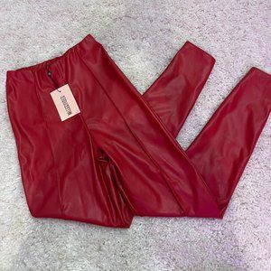 Red Leather Pants